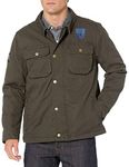 URBAN REPUBLIC Men's Peached Cotton Twill Jacket, Olive, XL