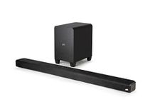 Polk Audio Signa S4 True Dolby Atmos Soundbar with Wireless Subwoofer, 3.1.2 Soundbar System, HDMI eARC, Bluetooth, AUX, Optical Input, Black