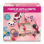 Chalk and Chuckles 7 Days of Art and Craft Kit for Kids Age 8-12, 30 DIY Activities-Diamond Art Stickers, Painting, Scratch Art, Birthday Gift for Girls, Boys 9, 10, 11, 12-15 Years