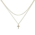 Befettly Layered Cross Necklace, Wo