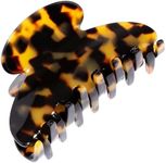 Tortoise Hair Clip for Women, Medium Couture Claw Clip for Thick or Fine Hair, Slip-Free Strong Hold, Lightweight, Damage-Free French Design, Tokyo | France Luxe