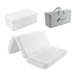 Trifold Pack and Play Mattress 38"x26"x1.5", Portable Baby Mattress for Pack N Play with Washable Cover and Travel Bag