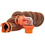 Camco RhinoEXTREME 15ft RV Sewer Hose Kit, Includes Swivel Fitting and Translucent Elbow with 4-in-1 Dump Station Fitting, Crush Resistant, Storage Caps Included - 39861