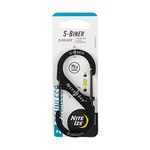 Nite Ize Unisex's S-Biner Stainless Steel Slide Lock, Black, Size 4