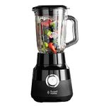 Russell Hobbs Desire Jug Blender, 1.5L Glass Jug, Make healthy soup/ smoothie/milkshake, 2 Speed Settings & Pulse, Removable Stainless Steel blades for easy cleaning, Removable Filler Cap, 650W, 24722