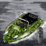 HXZB Fishing Bait Boat, Remote Control Bait Boats for Carp Fishing, 500M RC Fishing Boats for Adults, Wind & Wave Resistant for Sea Fishing