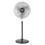 Orient Electric 450mm Tornado Pedestal Fan for home | Powerful Motor, High Air Delivery |3-Speed Control, High Speed Stand Fan |All Metal Construction, Telescopic Arrangement| 2 Years Warranty| Black