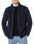 Tommy Hilfiger Men's Classic Zip Front Polar Fleece Jacket, Navy, Large