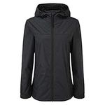 TOG24 Craven Womens Waterproof Packaway Rain Jacket with Bag, Full Length Zip and Adjustable Hood, Breathable, Windproof, Suitable for Hiking and Outdoors