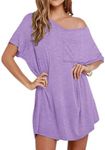 Ekouaer Womens T Shirt Nightgown Co