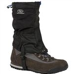 Pair of Highlander Grampian Breathable Waterproof Walking Hiking Ankle Gaiters - Black