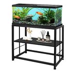 ZOMOFEW Metal Aquarium Stand, 20 Gallon Fish Tank Stand, Double-Layer Detachable Design, Easy To Assemble,Suitable for Home Fish Tank, Landscape Fish Tank And Oceanarium（Tank not included）