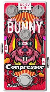 AZOR Compressor Pedal Bunny Low Noise Compressor Guitar Effect Pedal for Electric Guitar & Bass True Bypass AP510