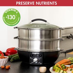 Magimix Stainless Steel Food Steamer, 12.2L Capacity