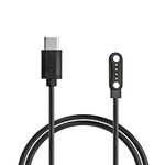 kwmobile Charging Cable Compatible with PLAUD Note AI Voice Recoder Charge Cable - Universal USB-C Connection - Replacement 100cm Cord - Black