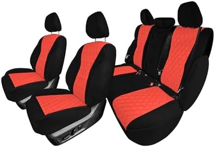 FH Group Custom-Fit Seat Covers for 2021-2024 Nissan Rogue, Car Seat Covers Full Seat Set, Red Neoprene Seat Covers, Waterproof Car Seat Cover, Car Seat Covers for SUV, Nissan Accessories