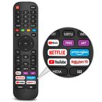 Universal Replacement for Hisense-VIDAA-TV-Remote, New Upgraded Infrared Hisense Remote Control EN2G30H/EN2A30,with Netflix, Prime Video, YouTube, Rakuten TV Buttons