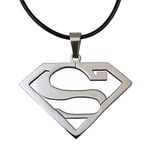 Tapp Collections Stainless Steel Superhero Pendant Necklace