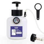 Orion Motor Tech Brake Bleeder Kit, One Person 2.5L Fluid Extractor, Hand Pump Master Cylinder Bleeder Kit with 2.6qt Bottle Gauge Hose Wrench European with 42mm Adapter for Ford VW Porsche BMW More