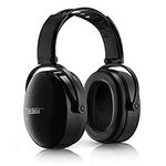 Noise Cancelling Ear Muffs, Foldable Ear Hearing Protection Ear Muffs with Flexible Headband, Noise Cancelling Headphones for Autism, Safety Earmuffs for Shooting/Mowing, with Carrying Bag