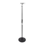 Shure by Gator Round Base Mic Stand with Standard Height-Adjustable Twist Clutch and 12" Base; (SH-RBMICSTAND12)