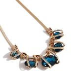 Shining Diva Fashion Latest Stylish Fancy Crystal Necklace for Women and Girls (Blue)(rrsd15574np)