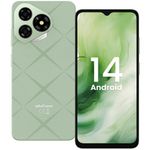 Ulefone Note 19 Smartphone Android 14 5000mAh, Octa Core Mobile Phones Unlocked 6.65” HD+ 6GB+32GB/512GB SD 8MP+5MP Panorama Camera,4G Dual SIM Fingerprint Face ID OTG,UK Version 2 year warranty-Green