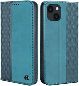 CXTCASE Funda 15, Funda Tapa Libro Movil Carcasa PU Cuero para 15, Tipo Libro Flip Wallet Case, Verde