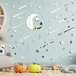 216 Pieces Moon Stars Wall 3D Stick