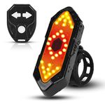 Bike Tail Light, Rear Bike Light Powerful LED USB Rechargeable, Ultra Bright Sport Bicycle Taillight Fits for Cycling Helmet Backpack Safety Warning, 5 Light Modes Options - Easy to Install