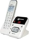 Geemarc Amplidect 295 - Amplified Cordless Home Telephone with Answering Machine and Extra Large Buttons for Seniors - Low to Medium Hearing Loss - Hearing Aid Compatible - UK Version