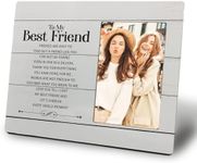 Mancheng-zi Best Friend Picture Frames, Friendship Gifts for Women Friends, Christmas Birthday Gifts for Best Friends Women, Bestie Gifts, BFF Gifts, to My Best Friend 4x6 Picture Frame