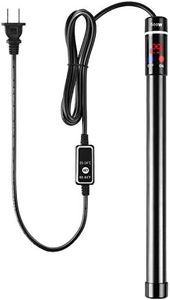 MQ Titanium Alloy 500W Aquarium Heater for Salt and Fresh Water, Digital LED Display Submersible Heater with External Thermostat Controller, for Fish Tank 70-80 Gallon
