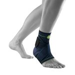 Bauerfeind Sports Ankle Support - Breathable Compression - Figure 8 Taping Strap - Air Knit Fabric for Breathability - Designed for Secure Fit and Maximum Freedom of Movement (Black, Small/Left)