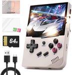 Anbernic RG35XX Handheld Games Consoles with 5400+ Classic Games, 3.5 Inch IPS Screen Linux System, Support 2.4G Wireless Gamepad and HDMI TV Output, Games Console, Gifts for Boys and Girls(Gray)