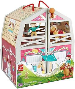 25pc Hape Pony Ranch Barn Stable Club Doll House Kids/Childrens Playset Toy 3y+