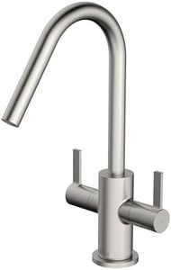 Bristan Cashew Sink Mixer with Easyfit Installation, Deck Mounted Kitchen Taps Mixers, Stainless Steel Finish