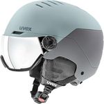 uvex Wanted Visor - Ski Helmet for Men and Women - Visor - Individual Fit - Glacier - Rhino Matt - 54-58 cm