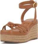 Vince Camuto Women's Loressa Wedge Sandal, Golden Walnut, 8