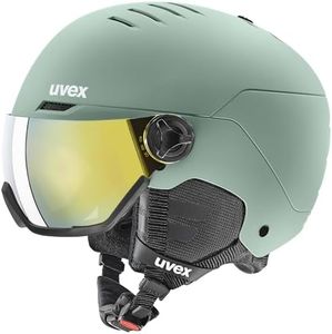 uvex Ski Snowboard Visor Helmet, Can Be Used with Glasses, Dial Type Size Adjustment, Wanted Visor, 21.3-22.8 inches (54-58 cm)