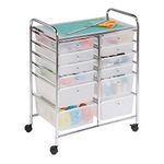 Honey-Can-Do CRT-01683 12 Drawer Chrome Studio Organizer Cart