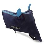 Mototrance Sporty Arc Blue Aqua Bike Body Cover Compatible with Hero Super Splendor