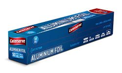 Caterserve Premium Heavy Duty Kitchen foil | 18 Micron High Quality Food Service Catering Aluminium Foil Roll | 30cm x 50 metres