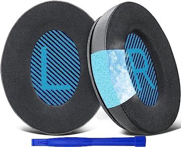 SoloWIT Professional Cooling-Gel Earpads Cushions for Bose Headphones, Replacement Ear Pads for Bose QuietComfort 15 QC15 QC25 QC2 QC35/Ae2 Ae2i Ae2w/SoundTrue & SoundLink Around-Ear & Around-Ear II (Blue&Black)