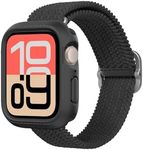 RHINOSHIELD Bumper Case Compatible with Apple Watch SE 3 / SE 2 / SE/Series 6/5 / 4 (44mm) | Slim Protective Case, Lightweight and Shock Absorbent - Classic Black
