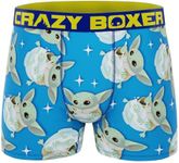 CRAZYBOXER Men's Underwear Mandalorian Gift Box Stretch Breathable Boxer Brief Anti-irritation, Babyyodafrogcereal, X-Large