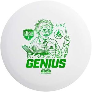 Discmania Active Base Genius Disc Golf Driver, Understable Disc Golf Driver (Colors May Vary) - 165-170 Grams