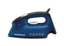 Morphy Richards Turbo Blaze 2400 Watts Steam Iron | 340 ml tank capacity with Anti Drip | Ceramic Coated Soleplate | Anti Calc and Safety Auto off function | Self-Cleaning | Blue and Black