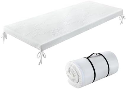 Dreamz Thick Foam Camping Mattress, Portable Roll Up Mattress for Car, Tent,Camping Cot & Floor, Waterproof Foam Mattress with Gel Memory Foam, Comfortable & Compact for Car Camping,190×75×7.6cm