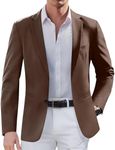 COOFANDY Mens Casual Blazer Fashion Sport Coats Slim Fit Business Suit Jacket Formal Blazer Brown